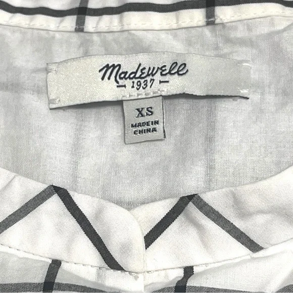 Madewell Grid Print Dress - Picture 5 of 11